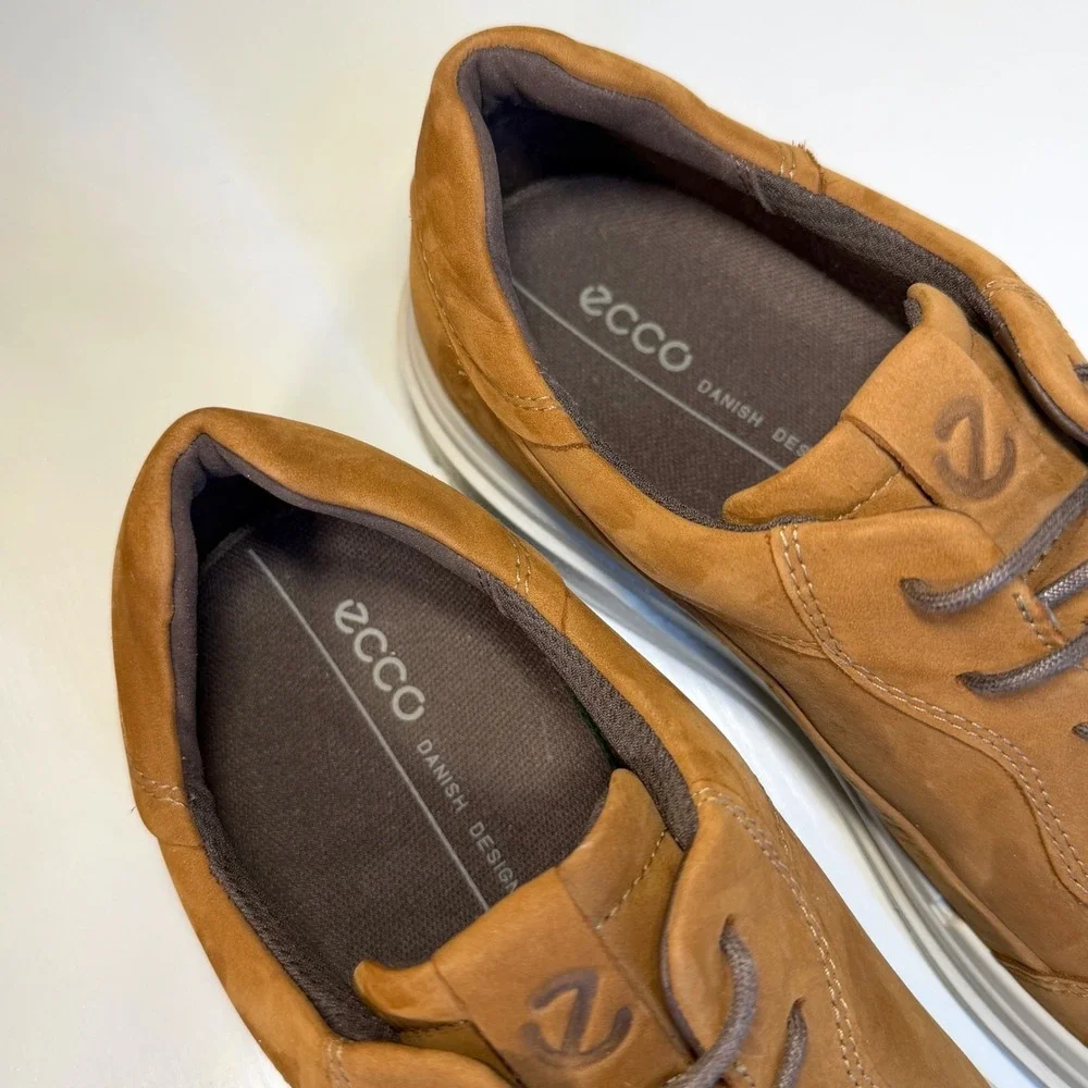 ECCO Men's Street Tray Classic Sneaker | Size 12-12.5 US | Navajo Brown Suede